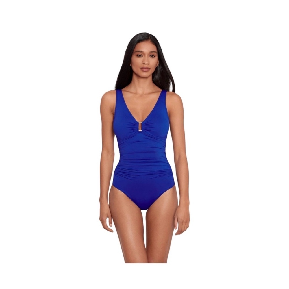 Ralph Lauren Electric Blue One-Piece Swimsuit